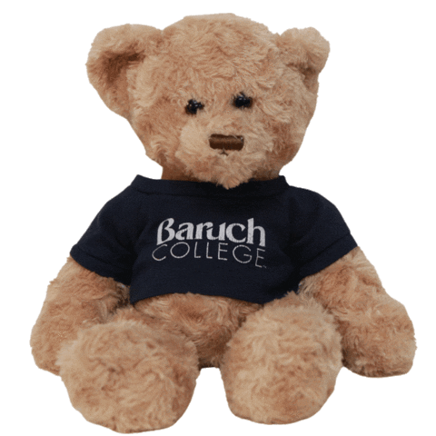Baruch College Teddy Sticker by Baruch Admission