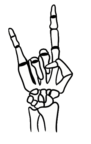 Rock Hand Sticker