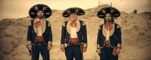 Three Amigos Cowboy GIF by Slam Disques