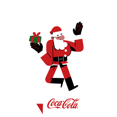 Christmas Santa Sticker by Coca-Cola