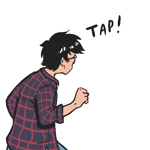 Punch Hipster Sticker