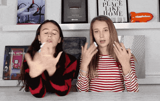 friends flexing GIF by Girlys Blog