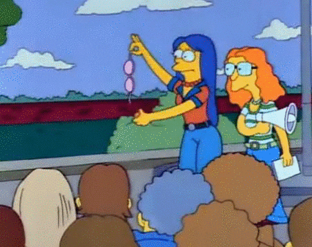 The Simpsons Feminist GIF - Find & Share on GIPHY