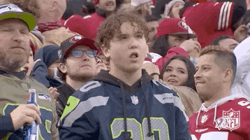 Shocked Seattle Seahawks GIF by NFL