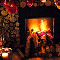 Smz Christmas Fireplace GIF