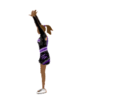 Cheerleader Tumbling Sticker by Alpha Athletics Cheer
