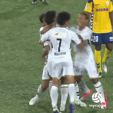 Happy Group Hug GIF by ELEVEN SPORTS