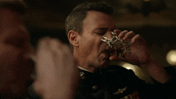 whiskey cavalier drinking GIF by ABC Network