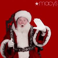 Santa Claus Reaction GIF by Macy's