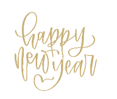 Happy New Year Sticker by Feather Park Lettering