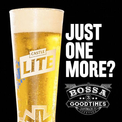 Castlelite Justonemore GIF by Bossa Restaurant & Bar