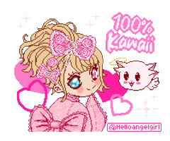 Cute Girl Sticker by helloangelgirl