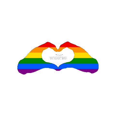 Love Is Love Heart Sticker by Widerøe