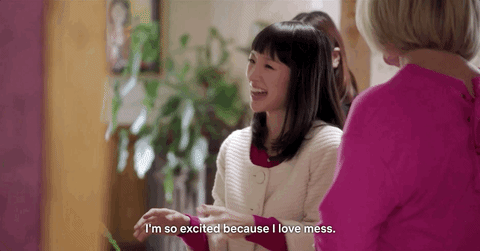 Excited Marie Kondo GIF - Find & Share on GIPHY