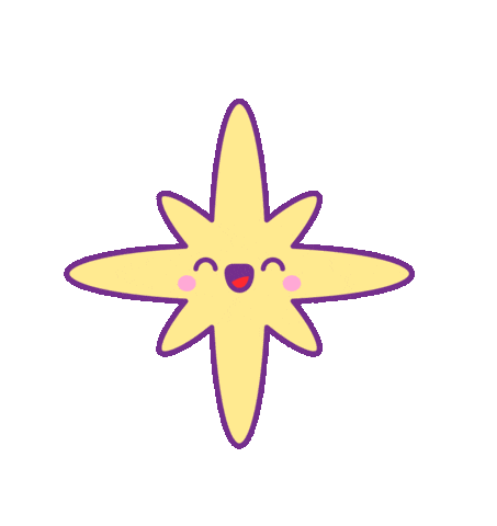 Happy Christmas Star Sticker by Nataliia Manych