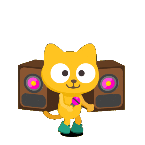 Dance Sing Sticker by Studycat language learning for kids