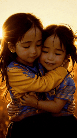 Best Friends Hug GIF by Alayna Joy - Find & Share on GIPHY
