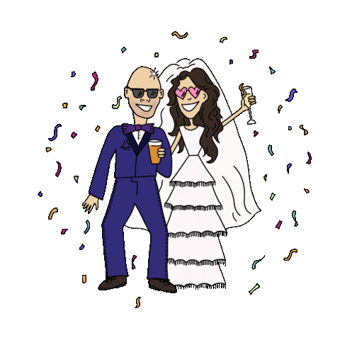 Eagle Carter Wedding Sticker by BMGPM