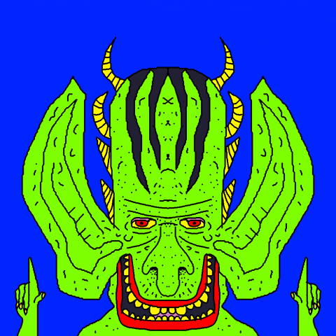 Sassy Monster GIF by TRIPLEBUMMER