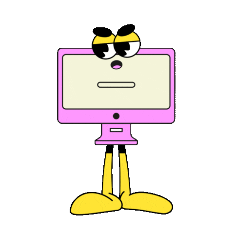 Happy Computer Sticker by Sliced Studio