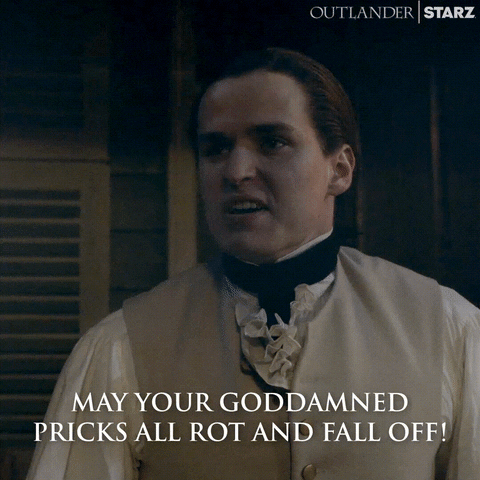 Angry Starz GIF by Outlander