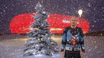 Arjen Robben Christmas GIF by FC Bayern Munich