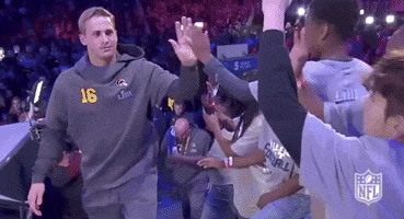 High Five Jared Goff GIF by NFL