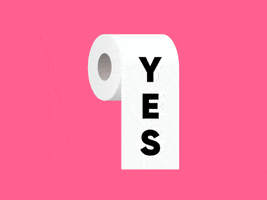 Happy Toilet Paper GIF by Chris Gannon