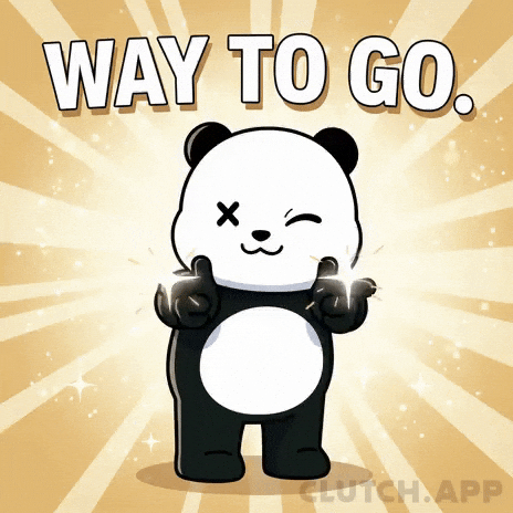 Way To Go Thumbs Up GIF by Kanpai Pandas