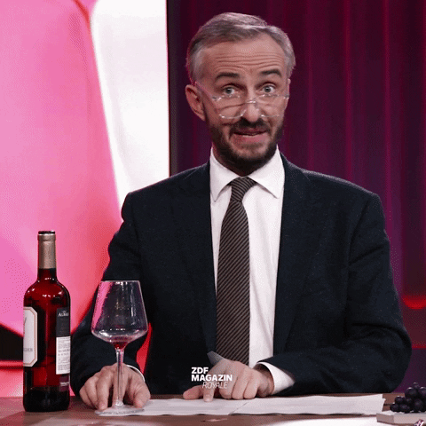Wine Bottle Cheers GIF by ZDF Magazin Royale