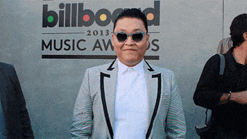 red carpet psy GIF by Billboard