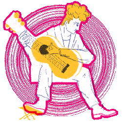 Guitar Tychy Sticker by Miejskie Centrum Kultury w Tychach