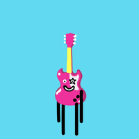 Guitar Jumping GIF by michael tripolt / atzgerei