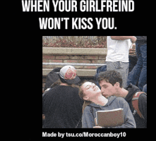 girlfriend kiss GIF