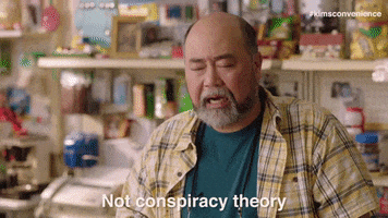 conspiracy theory cbc GIF by Kim's Convenience