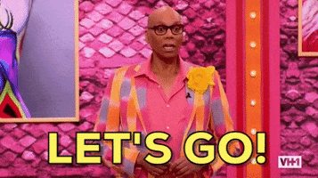 Reality TV gif. RuPaul nods and says "let's go."