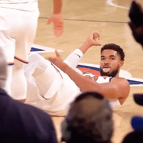 Karl Anthony Towns Pointing GIF