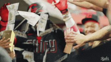 Celebration Baseball GIF by Cincinnati Reds