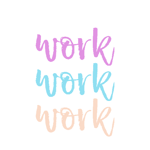 Working Hard Work Work Work Sticker by White Deer for iOS & Android | GIPHY