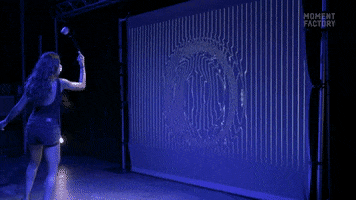mapping projection GIF by Moment Factory