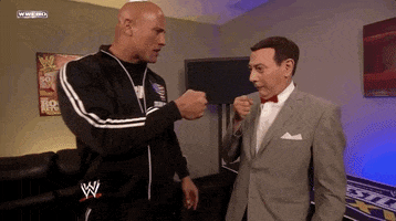 the rock fist bump GIF by WWE