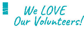 We Love Our Volunteers Sticker by Berwyn Public Art Initiative