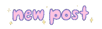 New Post Kawaii Text Sticker
