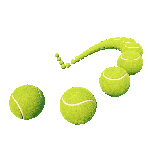 3D Tennis Sticker by 2K Games