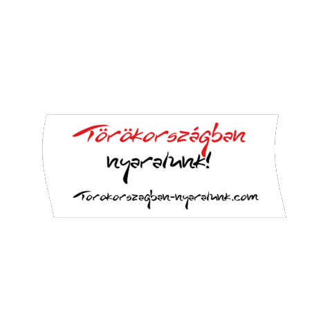 Törökországban Nyaralunk Sticker