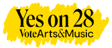 Voteyeson28 Sticker by VoteArtsAndMinds