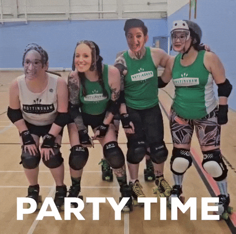 Roller Derby Party GIF by Nottingham Roller Derby