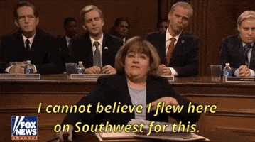 southwest airlines snl GIF by Saturday Night Live