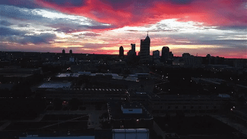 sunset drone GIF by IUPUI