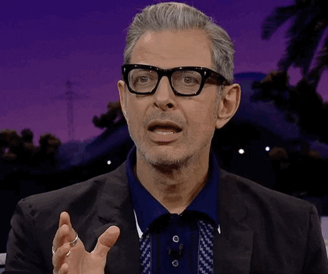 Giphy - Jeff Goldblum What GIF by The Late Late Show with James Corden